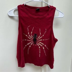 Urbana Outfitters Gracie Spider Graphic Crop Tank Top